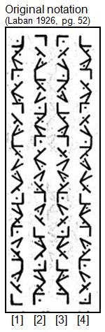 Laban Choreographie Vectors--Transverse 24-rings; column 1-4 Original notation