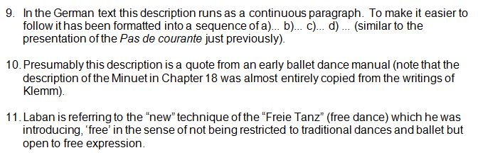 Notes to Rudolf Laban 1926 Choreographie